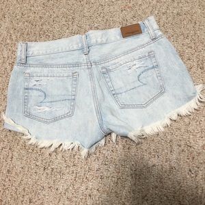 AE Light Washed Jean Shorts